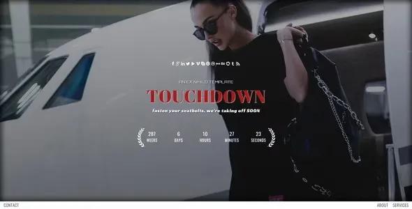 Touchdown - Responsive Coming Soon Page