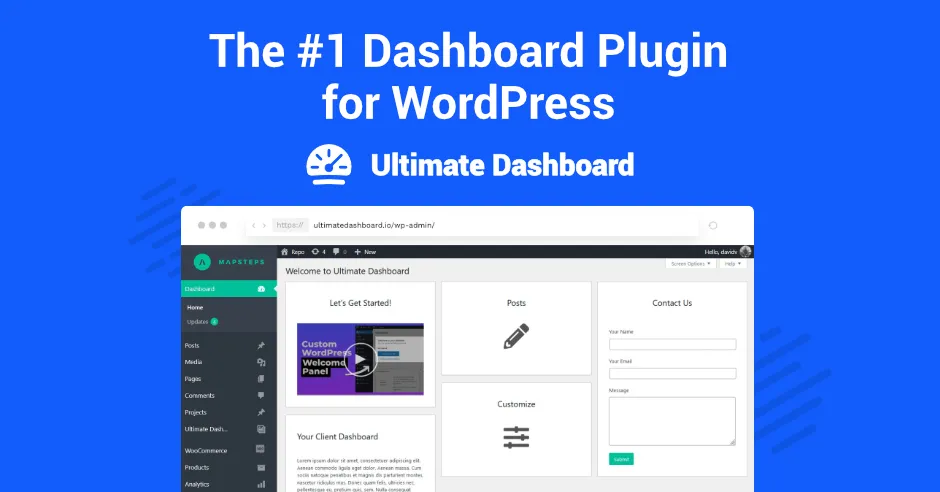 Ultimate Dashboard Pro - Customize and Simplify Admin WordPress Dashboard