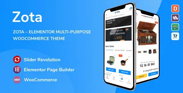 Zota v1.3 - Elementor Multi-Purpose WooCommerce Theme