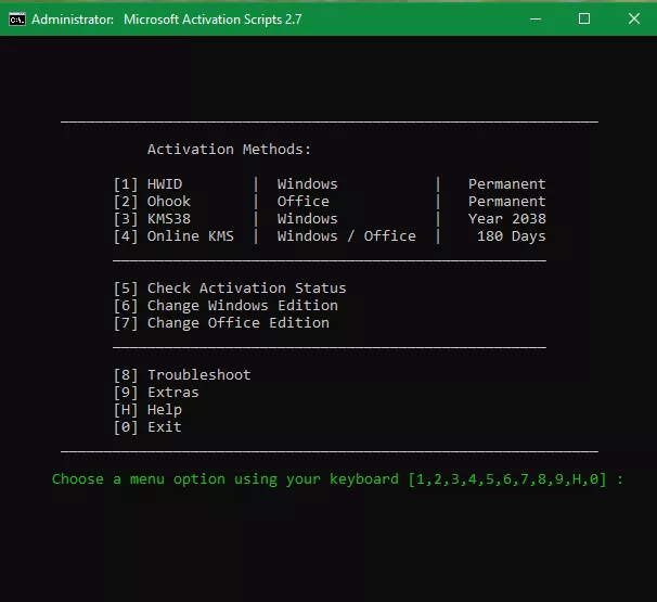 Microsoft Activation Scripts - Active Windows Digital License and Office