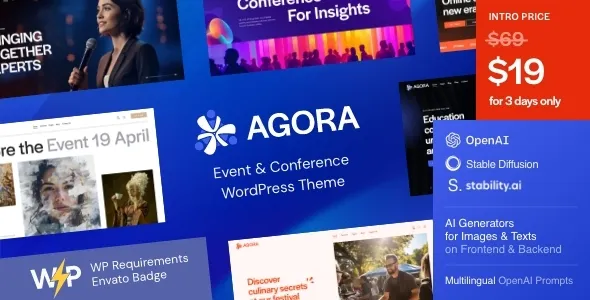 Agora - Event & Conference WordPress Theme