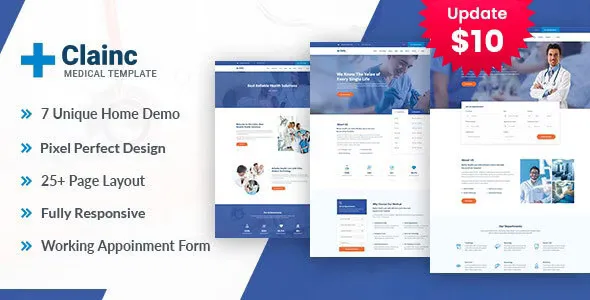 Clainc - Health And Medical HTML Template