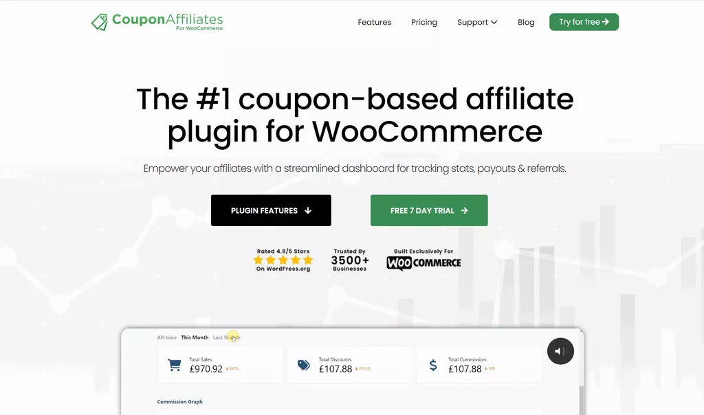 Coupon Affiliates for WooCommerce Pro