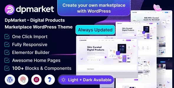 DpMarket - Digital Marketplace Multi-Vendor WooCommerce Theme Multipurpose