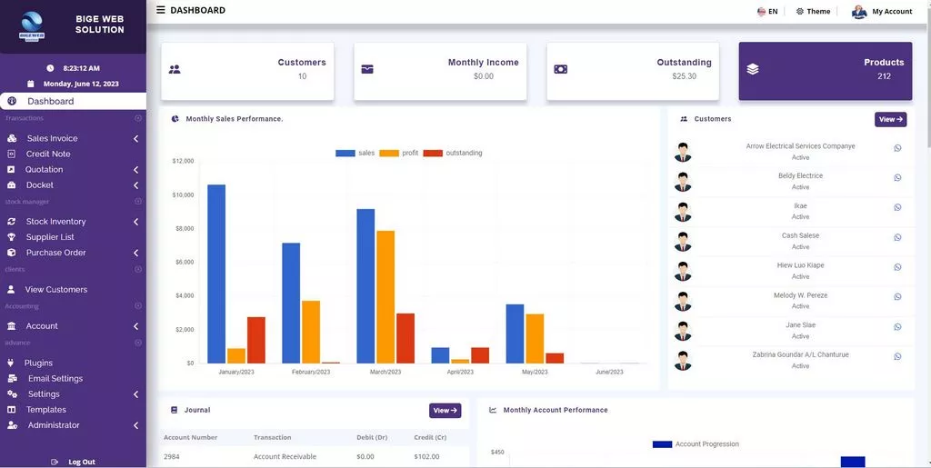 Emitech PHP Invoice System