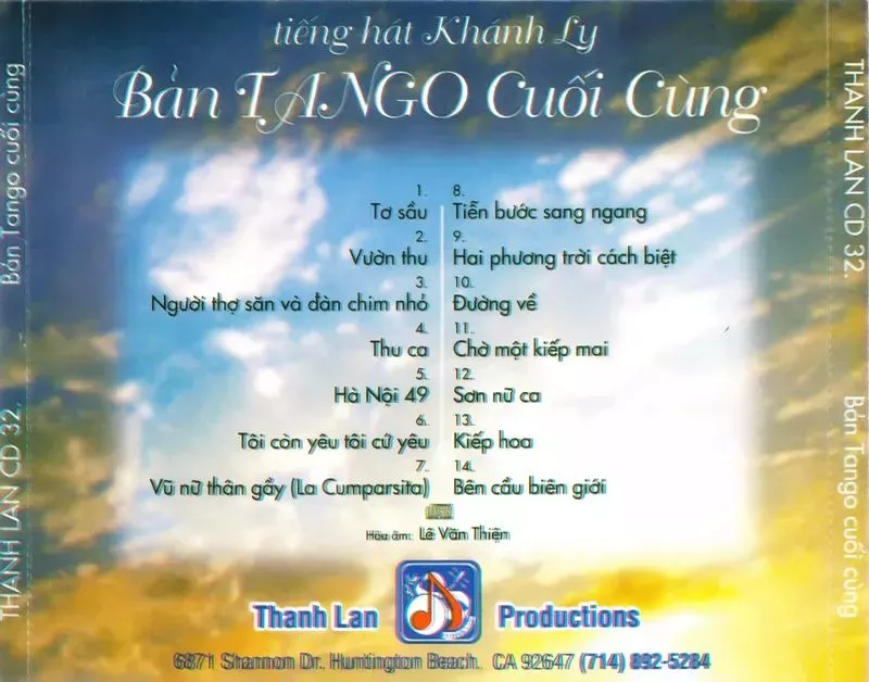 Khánh Ly - Bản Tango Cuối Cùng 2001