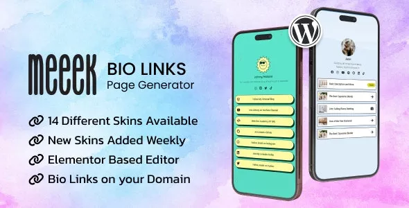 Meeek - Elementor Bio Links Builder for WordPress