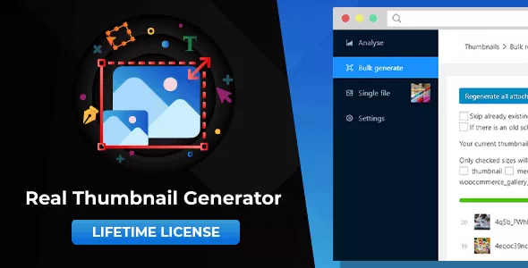 Real Thumbnail Generator - Efficiently Force Regenerate Thumbnails in Bulk (or Single) in WordPress