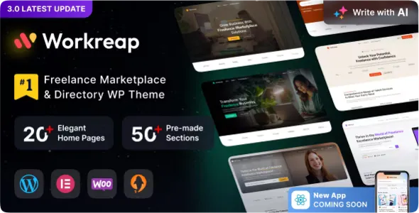 Workreap - Freelance Marketplace WordPress Theme