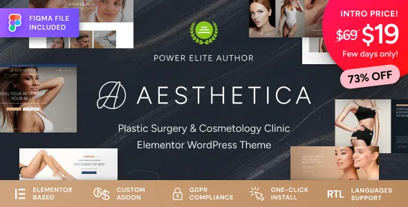 Aesthetica - Plastic Surgery & Beauty Clinic WordPress Theme