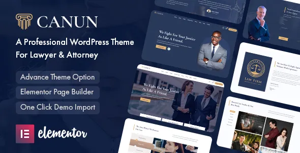 Canun - Lawyer & Attorney WordPress Theme