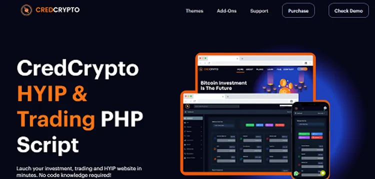 CredCrypto - HYIP Investment and Trading Script