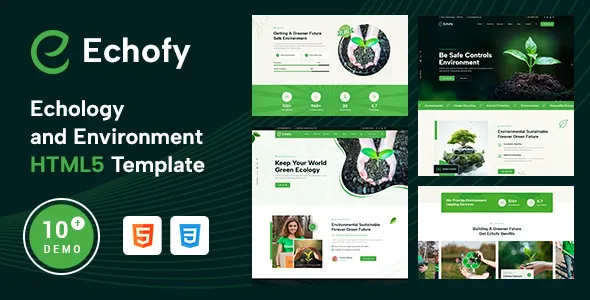 Echofy - Environment, Ecology & Solar Energy HTML5 Template