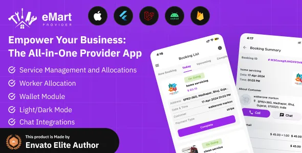 eMart - Service Provider App for On-Demand Service