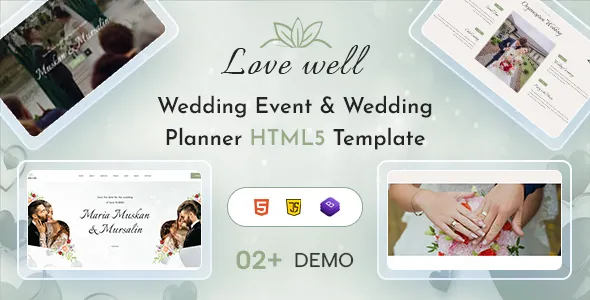 Lavewell - Wedding Planner and Photography HTML5 Template