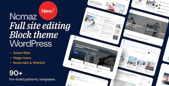 Ncmaz - News Magazine Full Site Editing WordPress Block Theme