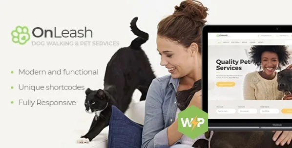 OnLeash - Dog Walking & Pet Services Veterinary WordPress Theme