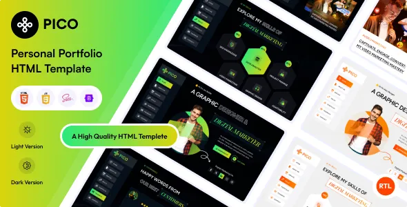Pico - Personal Portfolio HTML Template