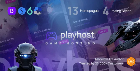 Playhost - Game Hosting Server Website Template