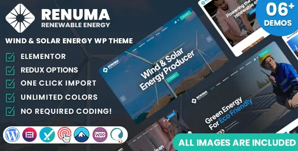 Renuma - Wind & Solar Energy WordPress Theme