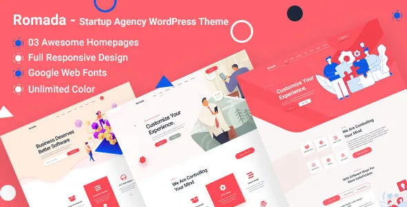 Romada - Startup Agency WordPress Theme