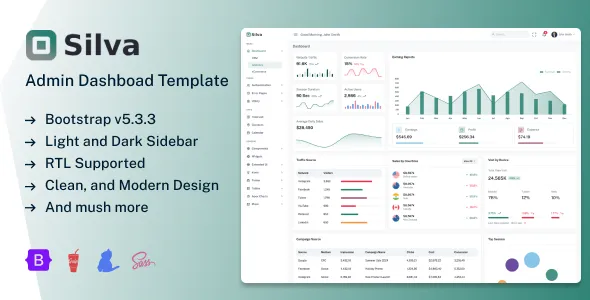 Silva - Bootstrap Admin & Dashboard UI Kit