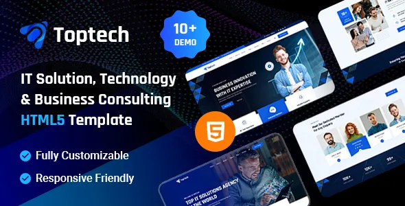 Toptech - IT Solution, Technology & Business Consulting HTML5 Template