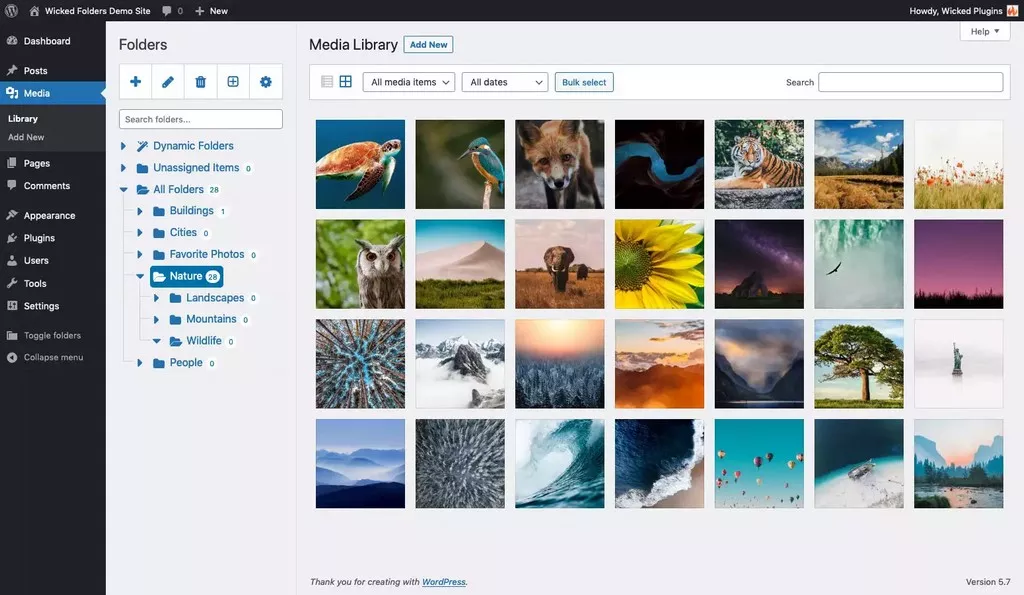 Wicked Folders Pro - WordPress Media Library Folders Plugin