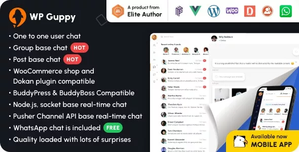 WP Guppy Pro - A Live Chat Plugin for WordPress, WooCommerce and BuddyPress