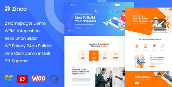 Zinco - Digital Marketing Agency WordPress Theme