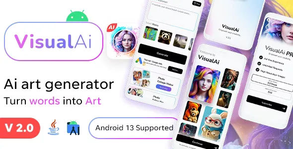 Ai Images Generator - VisualAI + Photo Editor Tools Android App