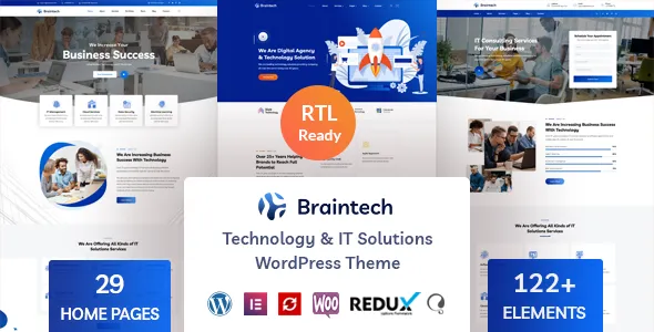 Braintech - Technology & IT Solutions WordPress Theme