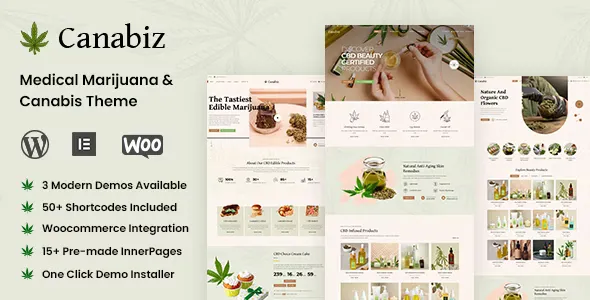 Canabiz - Weed Medical Marijuana, Cannabis Shop Theme