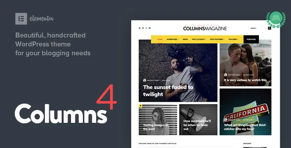 Columns - Impressive Magazine and Blog WordPress Theme