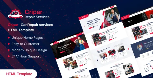 Cripar - Car Repair Services HTML Template