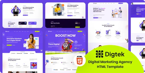 Digtek - Digital Marketing Agency HTML Template