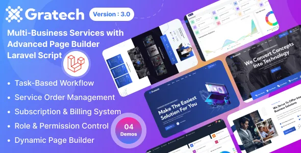 Gratech - IT Service And Technology with Component Page Builder