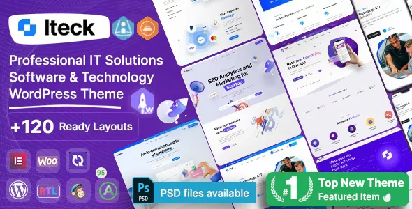 Iteck - Software & Technology Elementor WordPress Theme