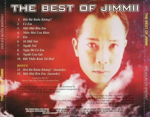 Album Lossless Jimmy Nguyễn - Hỏi Đá Có Buồn Không