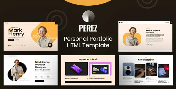 Perez - Personal Portfolio Template