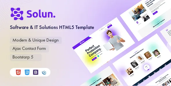 Solun - Software & IT Solutions HTML5 Template