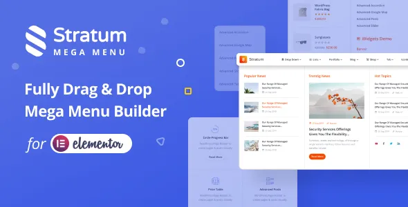Stratum Mega Menu for Elementor