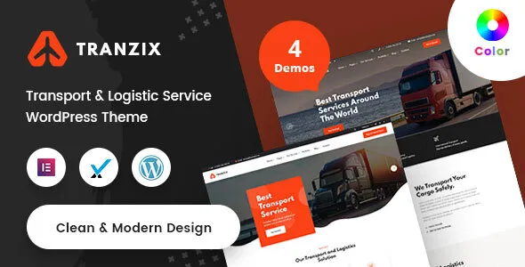 Tranzix - Logistics & Transportation WordPress Theme + RTL