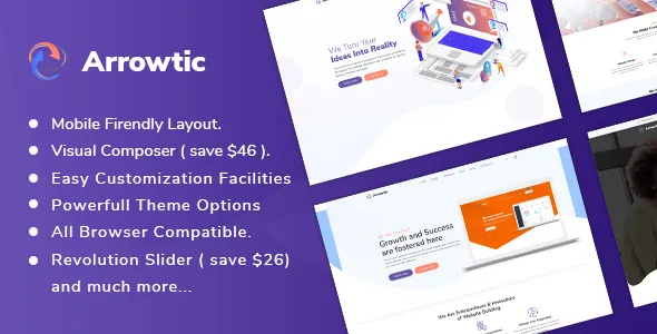 Arrowtic - Digital Marketing Agency WordPress Theme