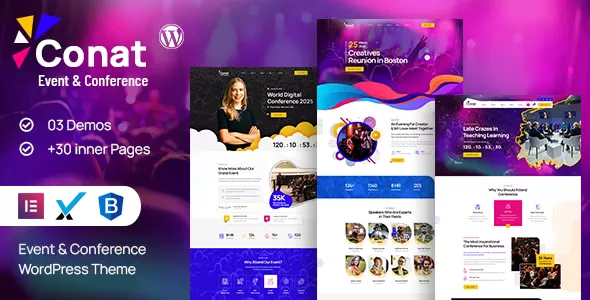 Conat - Event & Conference WordPress Theme + RTL Ready