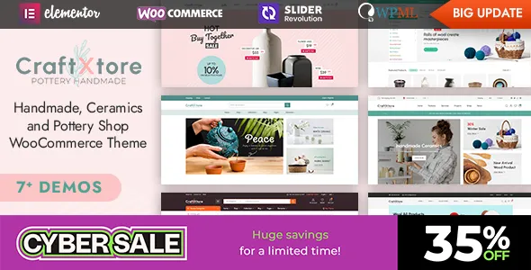 CraftXtore - Handmade, Ceramics and Pottery Shop WooCommerce Theme