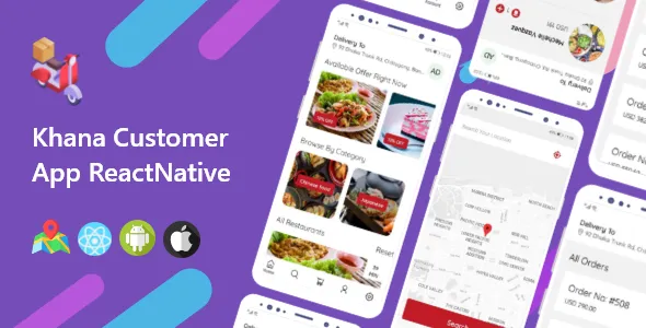 Khana - Multi Restaurants And Food Delivery Customer App