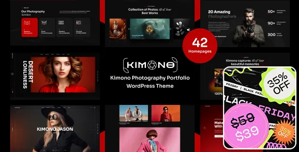 Kimono - Photography Portfolio WordPress Theme