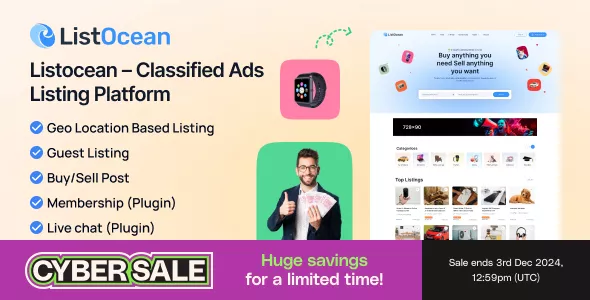 Listocean - Classified Ads Listing Platform