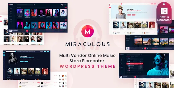 Miraculous - Multi Vendor Online Music Store WordPress Theme